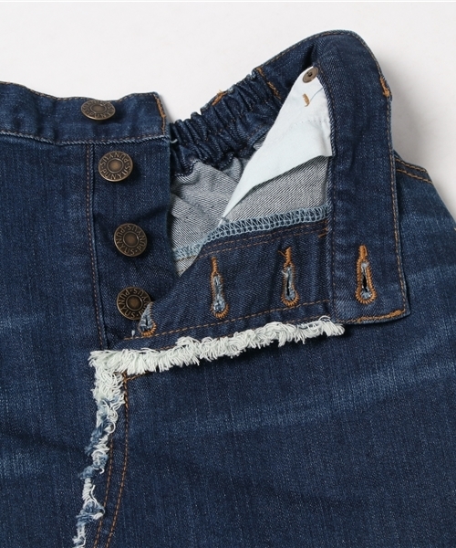 PUNYUS（プニュズ）の「ボタンフライデニムスカート（デニムスカート・レディース・インディゴブルー/ダークインディゴブルー・2/3/4/1）」の10枚目の写真