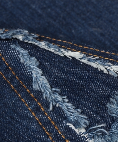 PUNYUS（プニュズ）の「ボタンフライデニムスカート（デニムスカート・レディース・インディゴブルー/ダークインディゴブルー・2/3/4/1）」の11枚目の写真