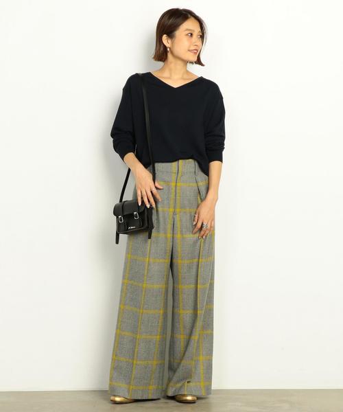 BEAUTY&YOUTH UNITED ARROWS（ビューティーアンドユースユナイテッドアローズ）の「BY∴ バックVネックニット ◆（ニット/セーター・レディース・ナチュラル/ネイビー/レッド/オレンジ・FREE）」の17枚目の写真