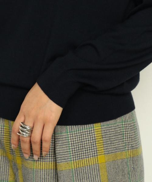 BEAUTY&YOUTH UNITED ARROWS（ビューティーアンドユースユナイテッドアローズ）の「BY∴ バックVネックニット ◆（ニット/セーター・レディース・ナチュラル/ネイビー/レッド/オレンジ・FREE）」の14枚目の写真