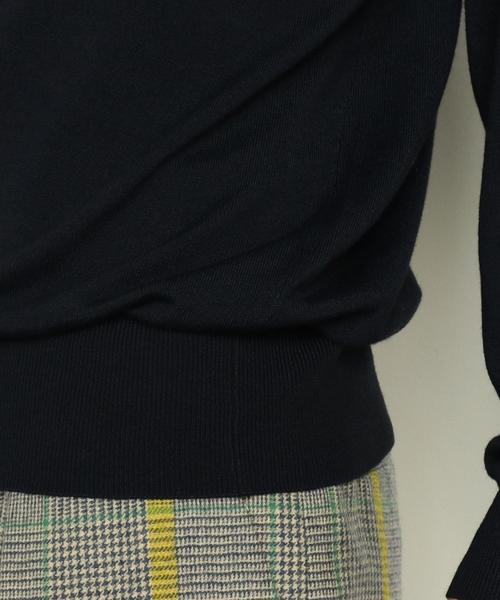 BEAUTY&YOUTH UNITED ARROWS（ビューティーアンドユースユナイテッドアローズ）の「BY∴ バックVネックニット ◆（ニット/セーター・レディース・ナチュラル/ネイビー/レッド/オレンジ・FREE）」の15枚目の写真