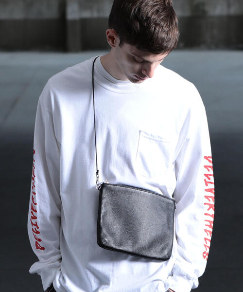 BEAUTY&YOUTH UNITED ARROWS(ビューティーアンドユースユナイテッドアローズ)の「BY レザー サコッシュ バッグ ◇ :(ショルダーバッグ・メンズ・ブラック/ブラウン/ネイビー/ベージュ・FREE)」の17枚目の写真