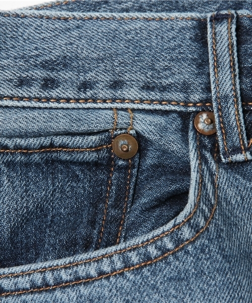 human woman(ヒューマンウーマン)の「ワイドデニムパンツ(デニムパンツ・レディース・ブルー・SMALL/LARGE/X-SMALL/MEDIUM)」の11枚目の写真