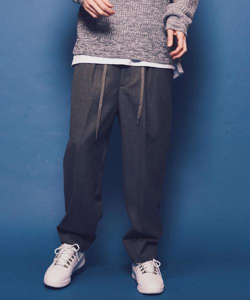 MONKEY TIME（モンキータイム）の「＜monkey time＞ FLANO WIDE 1P EASY/イージーパンツ ◆（その他パンツ・メンズ・グレー/ブラック・LARGE/MEDIUM/SMALL）」の9枚目の写真