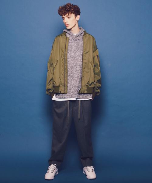 MONKEY TIME（モンキータイム）の「＜monkey time＞ FLANO WIDE 1P EASY/イージーパンツ ◆（その他パンツ・メンズ・グレー/ブラック・LARGE/MEDIUM/SMALL）」の3枚目の写真