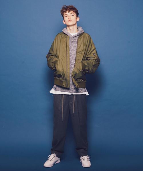 MONKEY TIME（モンキータイム）の「＜monkey time＞ FLANO WIDE 1P EASY/イージーパンツ ◆（その他パンツ・メンズ・グレー/ブラック・LARGE/MEDIUM/SMALL）」の4枚目の写真