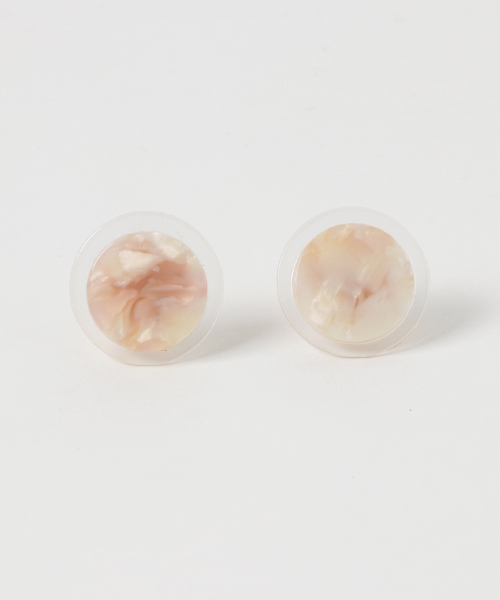 ear PAPILLONNER(イアパピヨネ)の「アセチラウンドイヤリング(イヤリング・レディース・ホワイト/ブルー・FREE)」の5枚目の写真