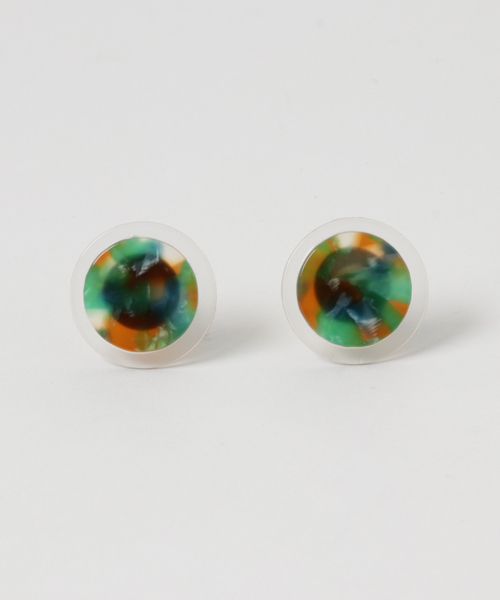 ear PAPILLONNER(イアパピヨネ)の「アセチラウンドイヤリング(イヤリング・レディース・ホワイト/ブルー・FREE)」の6枚目の写真