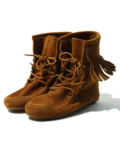 NANO universe（ナノユニバース）の「MINNETONKA/TRAMPER ANKLE       HI BOOT（ブーツ・レディース・ブラウン・6/7/8）」の9枚目の写真