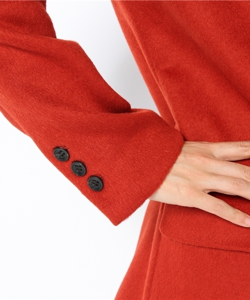 Ray BEAMS（レイビームス）の「Ray BEAMS / 4ボタン ダブルテーラードコート（その他アウター・レディース・ブラック/レッド・0/1）」の7枚目の写真