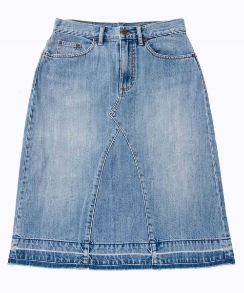 MARC JACOBS（マークジェイコブス）の「DENIM SKIRT/ヴィンテージ インディゴ デニム スカート（デニムスカート・レディース・ライトインディゴブルー・24/25/26/27/28）」の6枚目の写真
