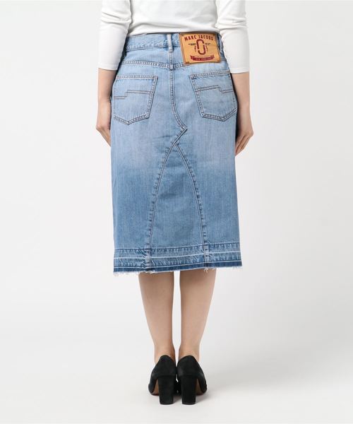 MARC JACOBS（マークジェイコブス）の「DENIM SKIRT/ヴィンテージ インディゴ デニム スカート（デニムスカート・レディース・ライトインディゴブルー・24/25/26/27/28）」の3枚目の写真