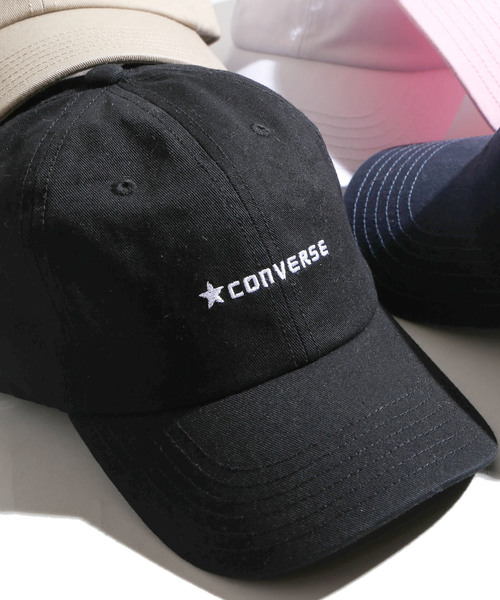 CONVERSE(コンバース)の「∴WEGO/CONVERSE ローキャップ(キャップ・メンズ・ネイビー/ブラック/ベージュ/ピンク/ホワイト/レッド/ライトパープル/ライトピンク・FREE)」の3枚目の写真