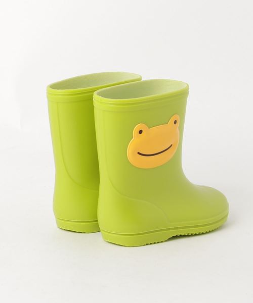 POMPKINS（ポプキンズ）の「【POMPKINS】かえるレインブーツ（レインシューズ・キッズ・イエロー/グリーン・15 /13/17/14/16）」の3枚目の写真