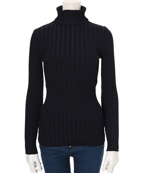 fifth（フィフス）の「タートルリブニット（ニット/セーター・レディース・ブラック/カーキ/キャメル/ネイビー・MEDIUM）」の3枚目の写真