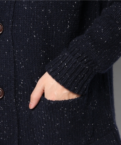 BRILLA per il gusto(ブリッラペルイルグースト)の「□RC / ショールカーディガン(ニット/セーター・メンズ・オフホワイト/インディゴブルー・44/46/48/50)」の7枚目の写真