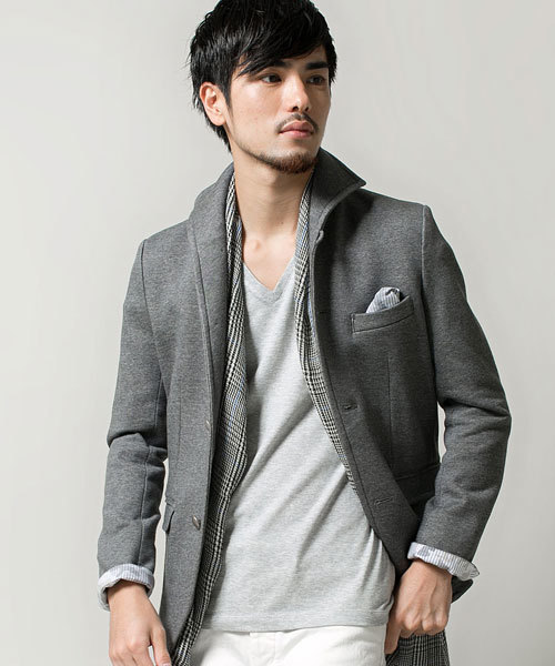 NANO universe（ナノユニバース）の「ジャパンメイドイタリアンカラーJK（テーラードジャケット・メンズ・ブラック/ネイビー/チャコール・X-LARGE/LARGE/SMALL/MEDIUM）」の3枚目の写真