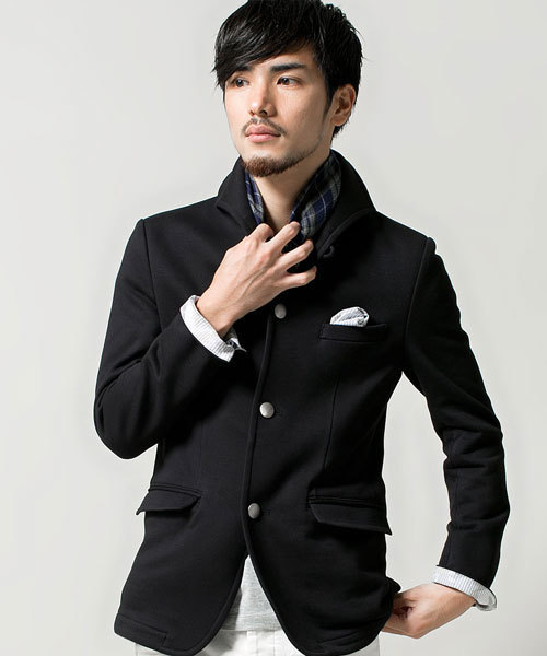 NANO universe（ナノユニバース）の「ジャパンメイドイタリアンカラーJK（テーラードジャケット・メンズ・ブラック/ネイビー/チャコール・X-LARGE/LARGE/SMALL/MEDIUM）」の12枚目の写真