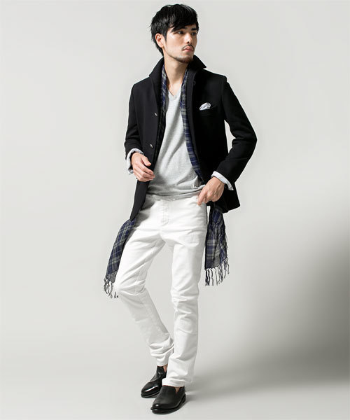 NANO universe（ナノユニバース）の「ジャパンメイドイタリアンカラーJK（テーラードジャケット・メンズ・ブラック/ネイビー/チャコール・X-LARGE/LARGE/SMALL/MEDIUM）」の13枚目の写真