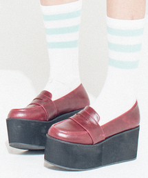 WEGO | WEGO/フェイクレザー厚底ローファー(ドレスシューズ)