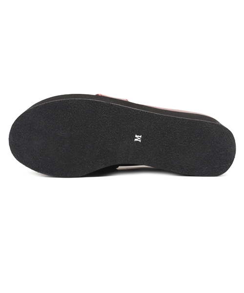 WEGO（ウィゴー）の「WEGO/フェイクレザー厚底ローファー（ドレスシューズ・レディース・ホワイト/ブラック/ワイン・24.5/23.5）」の7枚目の写真