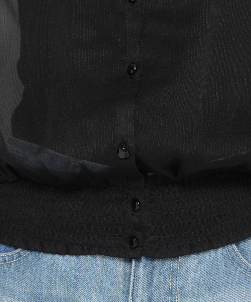 Heather（ヘザー）の「シフォンヨウリュウハイネックブラウス　834076（シャツ/ブラウス・レディース・ベージュ/ホワイト/ブラック・FREE）」の10枚目の写真