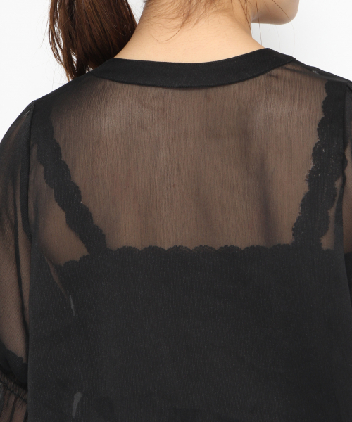 Heather（ヘザー）の「シフォンヨウリュウハイネックブラウス　834076（シャツ/ブラウス・レディース・ベージュ/ホワイト/ブラック・FREE）」の8枚目の写真