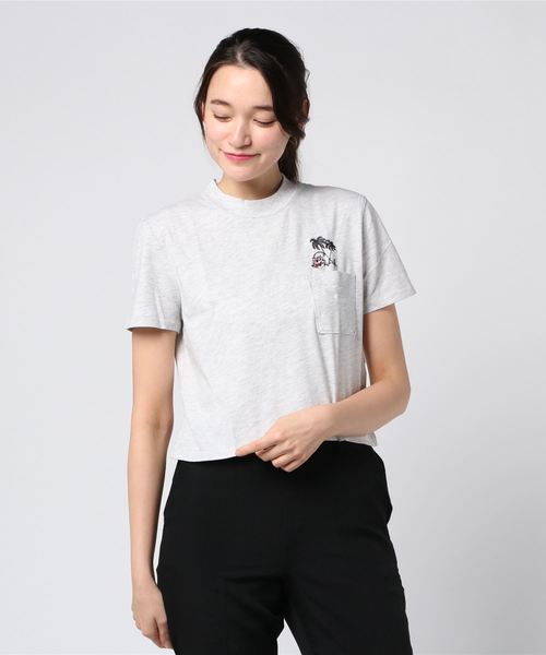 VOLCOM(ボルコム)の「半袖Tシャツ VOLCOM Stone Grown B3511908(Tシャツ/カットソー・レディース・ホワイト/グレー/レッド・S)」の3枚目の写真