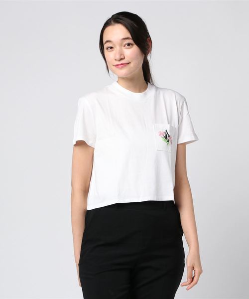 VOLCOM(ボルコム)の「半袖Tシャツ VOLCOM Stone Grown B3511908(Tシャツ/カットソー・レディース・ホワイト/グレー/レッド・S)」の2枚目の写真