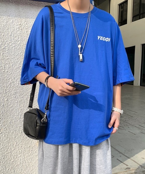 neos（ネオス）の「【neos -addictive design-】リフレクターライン バック ビッグロゴプリント ドルマンT（Tシャツ/カットソー・メンズ・ホワイト/ブラック/パープル/ブルー・MEDIUM/LARGE/X-LARGE）」の22枚目の写真