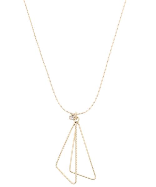 AMERICAN HOLIC(アメリカンホリック)の「ダブルトライアングルトップネックレス(ネックレス・レディース・シルバー/ゴールド・FREE)」の4枚目の写真