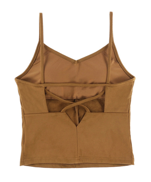ALEXIA STAM（アリシアスタン）の「Eco Suede Camisole/エコスエードキャミソール（キャミソール・レディース・ブラック/ブラウン/ベージュ・FREE）」の18枚目の写真