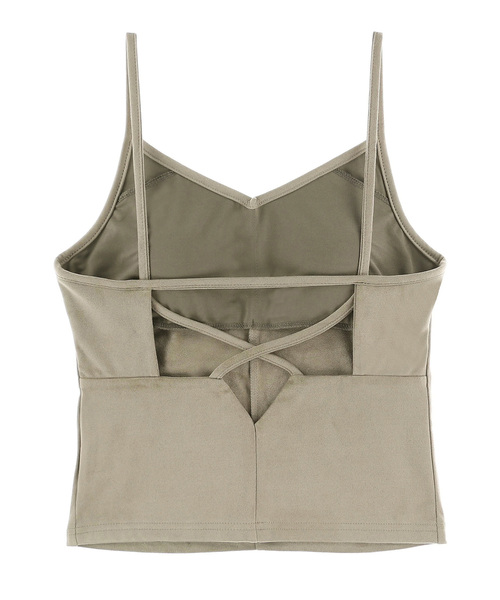 ALEXIA STAM（アリシアスタン）の「Eco Suede Camisole/エコスエードキャミソール（キャミソール・レディース・ブラック/ブラウン/ベージュ・FREE）」の21枚目の写真