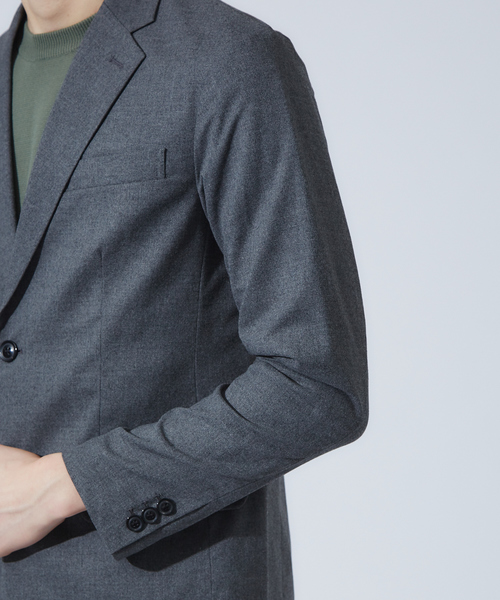 ABAHOUSE GRAY(アバハウスグレイ)の「※【セットアップ対応/展開店舗限定】Carreman ジャケット(テーラードジャケット・メンズ・チャコールグレー/ネイビー/モカ/グレー系その他・44/46/48/50)」の9枚目の写真