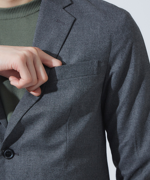ABAHOUSE GRAY(アバハウスグレイ)の「※【セットアップ対応/展開店舗限定】Carreman ジャケット(テーラードジャケット・メンズ・チャコールグレー/ネイビー/モカ/グレー系その他・44/46/48/50)」の19枚目の写真