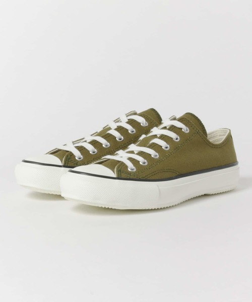 MoonStar（ムーンスター）の「MOONSTAR×FORK&SPOON　LOWBASKET（スニーカー・メンズ・オリーブ/オレンジ系その他・26/27/26.5）」の3枚目の写真