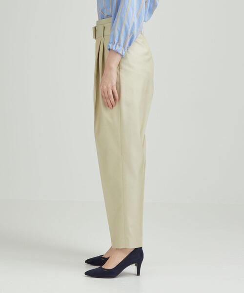 green label relaxing（グリーンレーベルリラクシング）の「◆FM ギャバ バレル パンツ（その他パンツ・レディース・ナチュラル/ライトブルー/ライラック・38/40/34/36）」の6枚目の写真