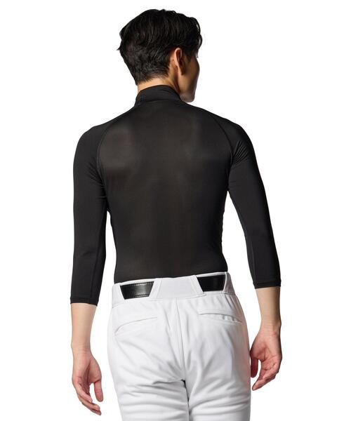 UNDER ARMOUR(アンダーアーマー)の「UAヒートギアアーマー コンプレッション 3/4モックネック シャツ(ベースボール/メンズ)(Tシャツ/カットソー・メンズ・ネイビー/ブラック/ダークネイビー・MD/XL/LG/SM/XXL/3XL)」の15枚目の写真