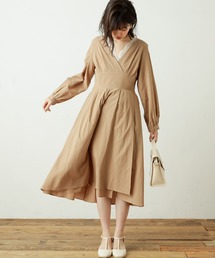 natural couture | レディカシュクールワンピース(ワンピース)