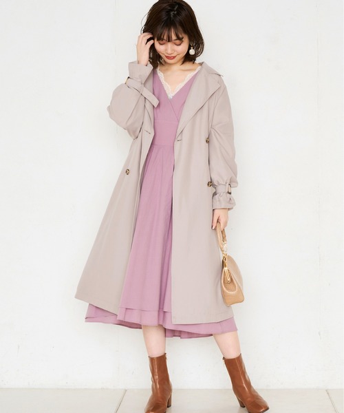natural couture(ナチュラルクチュール)の「レディカシュクールワンピース(ワンピース・レディース・ベージュ/ネイビー/イエロー/ピンク/その他1/その他2・FREE)」の5枚目の写真