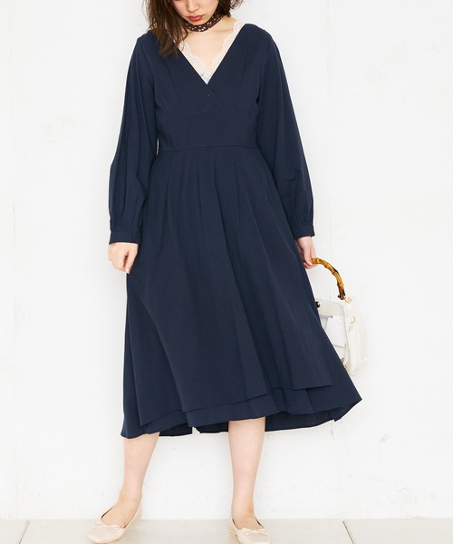 natural couture(ナチュラルクチュール)の「レディカシュクールワンピース(ワンピース・レディース・ベージュ/ネイビー/イエロー/ピンク/その他1/その他2・FREE)」の20枚目の写真