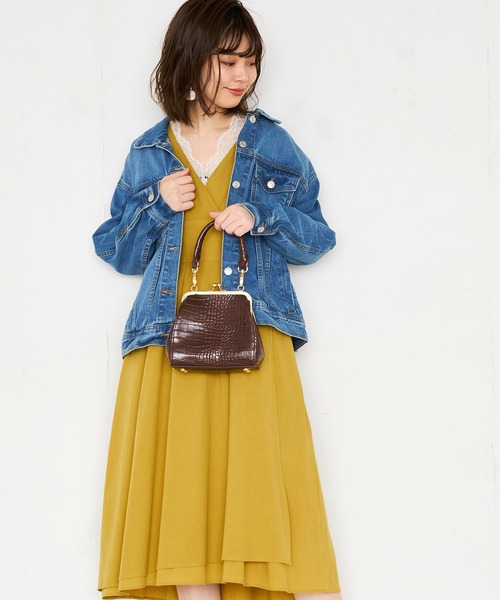 natural couture(ナチュラルクチュール)の「レディカシュクールワンピース(ワンピース・レディース・ベージュ/ネイビー/イエロー/ピンク/その他1/その他2・FREE)」の17枚目の写真