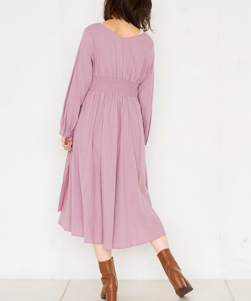 natural couture(ナチュラルクチュール)の「レディカシュクールワンピース(ワンピース・レディース・ベージュ/ネイビー/イエロー/ピンク/その他1/その他2・FREE)」の12枚目の写真