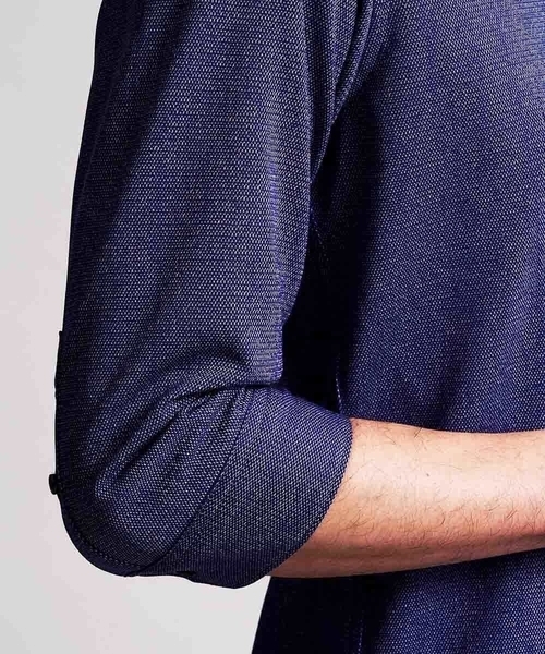 MICHEL KLEIN HOMME (ミッシェルクランオム)の「シャツ(ロジェ)(シャツ/ブラウス・メンズ・ライトパープル/ダークネイビー/ベージュ/ライトブルー・46/48/51/52)」の10枚目の写真
