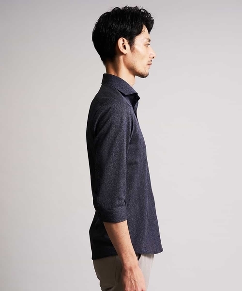 MICHEL KLEIN HOMME (ミッシェルクランオム)の「シャツ(ロジェ)(シャツ/ブラウス・メンズ・ライトパープル/ダークネイビー/ベージュ/ライトブルー・46/48/51/52)」の15枚目の写真
