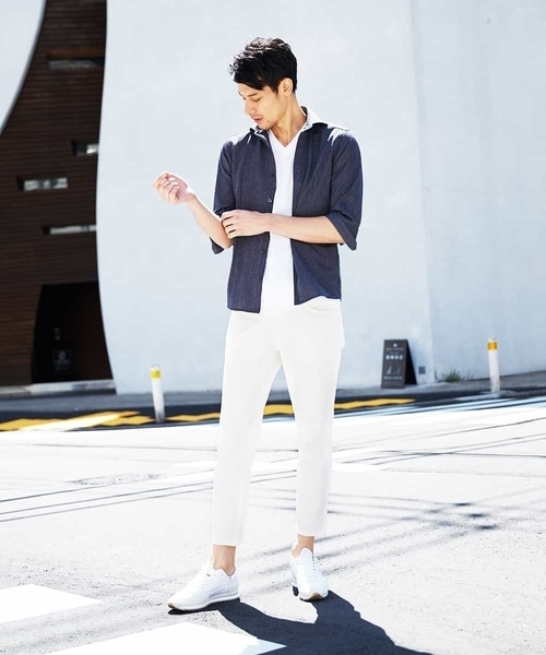 MICHEL KLEIN HOMME (ミッシェルクランオム)の「シャツ(ロジェ)(シャツ/ブラウス・メンズ・ライトパープル/ダークネイビー/ベージュ/ライトブルー・46/48/51/52)」の22枚目の写真