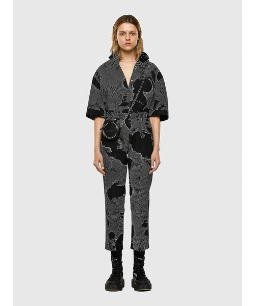 DIESEL（ディーゼル）の「レディース ジャンプスーツ ポプリンシャツ  