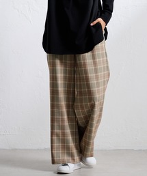 ウールライクセミワイドパンツ