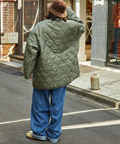 MONO-MART(モノマート)の「M-65中綿キルティングライナー/キルティングジャケット/キルティングコート(ミリタリージャケット・メンズ・オリーブ/ブラック/ベージュ/ダークネイビー/ブラウン/ライトグレー/チャコールグレー/カーキブラウン/ライトカーキ・L/S/M/XL)」の11枚目の写真