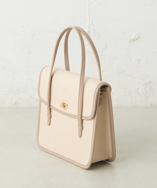 one after another NICE CLAUP（ワンアフターアナザーナイスクラップ）の「パイピングスクエアバッグ（ショルダーバッグ・レディース・アイボリー/ブラック/モカ・FREE）」の10枚目の写真